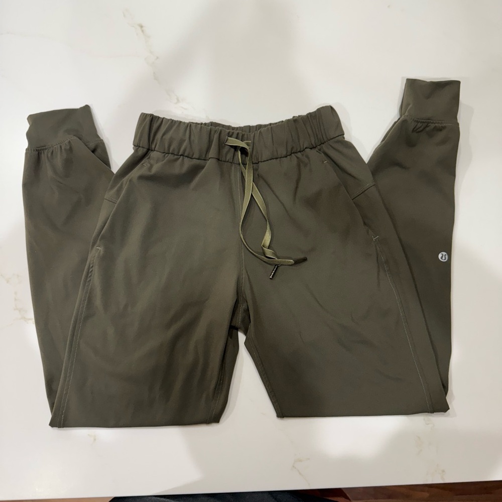 Lululemon Athletica Olive Green Track Pants